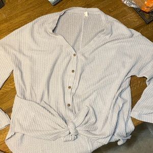 Plus size button down top